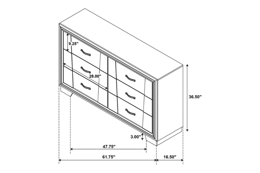 Janine 4-piece Eastern King Bedroom Set Grey 223551KE-S4 Coming Soon