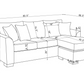 Storey Upholstered Sleeper Sectional Chaise Sofa Camel 504778