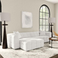 Everly Boucle Upholstered Extra Long Sofa Off White 504850