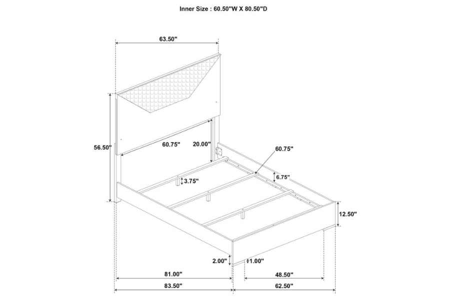 Ives 4-piece Queen Bedroom Set White High Gloss 224941Q-S4 Coming Soon