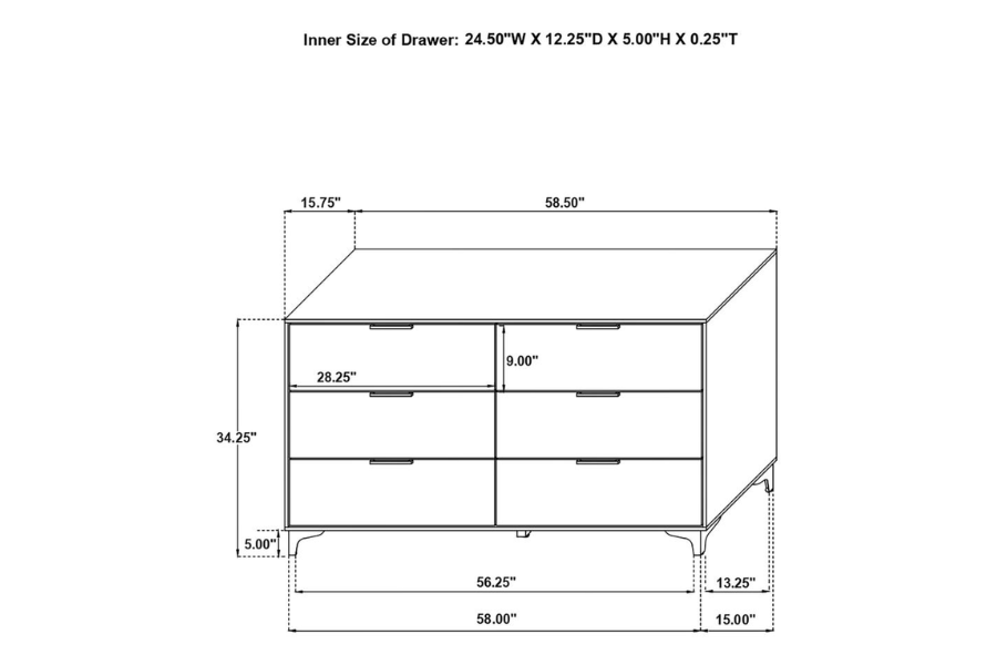 Kendall 4-piece Queen Bedroom Set White 224401Q-S4