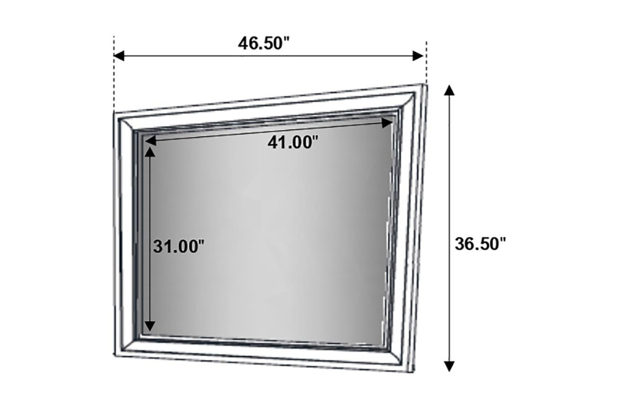 Juego de dormitorio de 5 piezas Miranda Eastern King en color blanco 205111KE-S5 