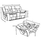 Higgins 3-piece Upholstered Motion Reclining Sofa Set Grey  602261-S3 Comming Soon