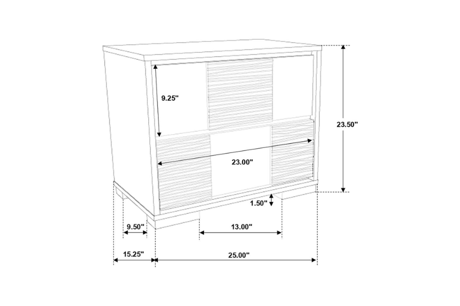 Juego de dormitorio de 5 piezas Eastern King de Blacktoft, color negro 207101KE-S5 