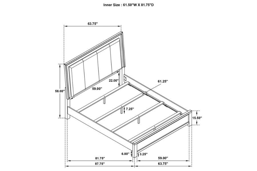 Kieran 4-piece Queen Bedroom Set Grey 224741Q-S4 Coming Soon