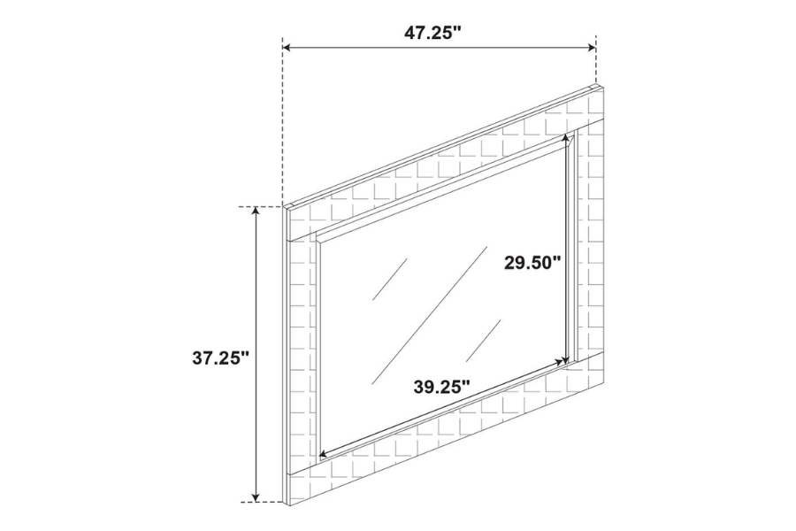 Juego de dormitorio Ives Eastern King de 4 piezas en gris brillante 224971KE-S4 Próximamente 