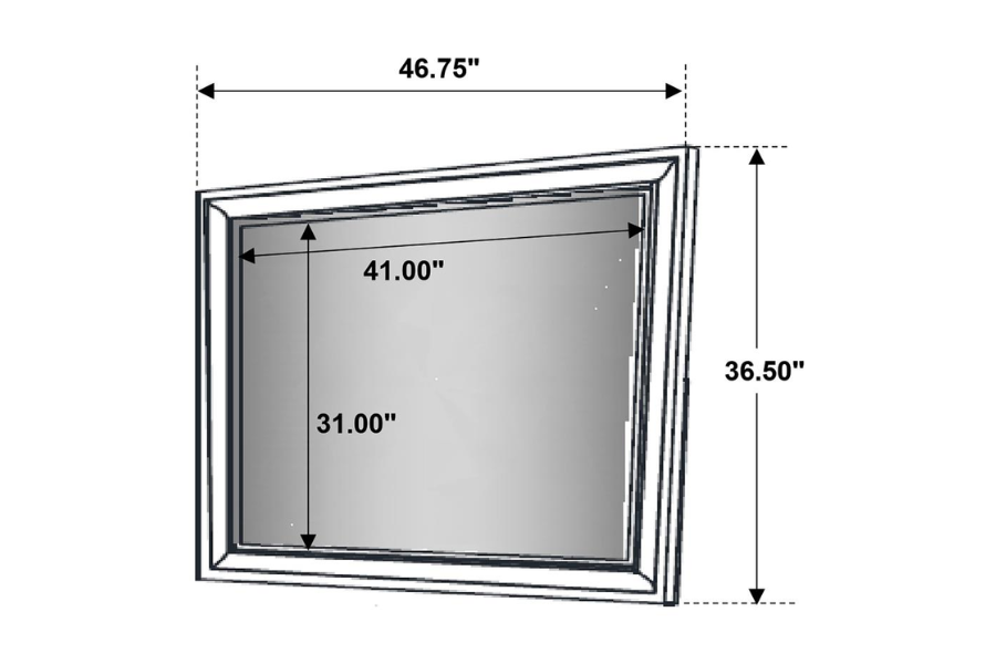 Juego de dormitorio Barzini Eastern King de 5 piezas en color blanco 300843KE-S5 