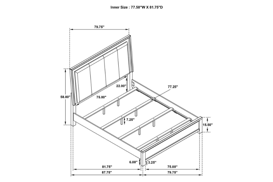 Kieran 5-piece Eastern King Bedroom Set Grey 224741KE-S5 Coming Soon