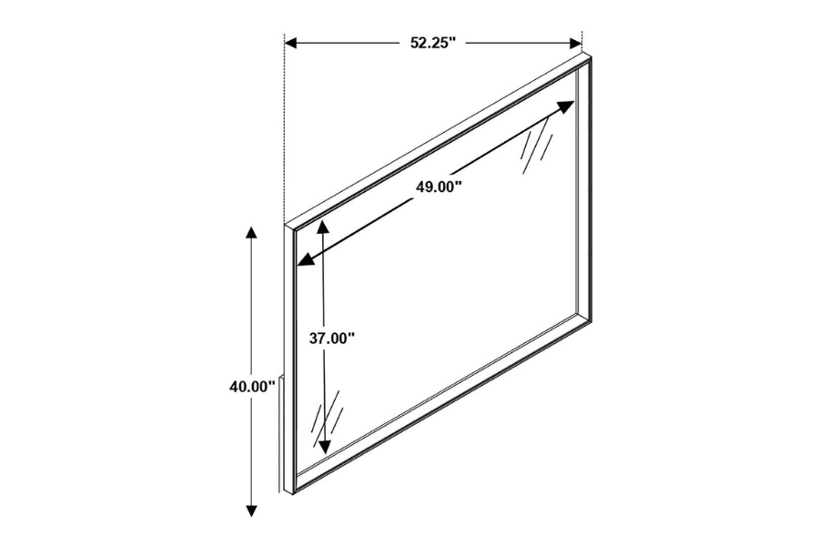 Juego de dormitorio Durango Eastern King de 4 piezas, color pimienta ahumada 223261KE-S4 