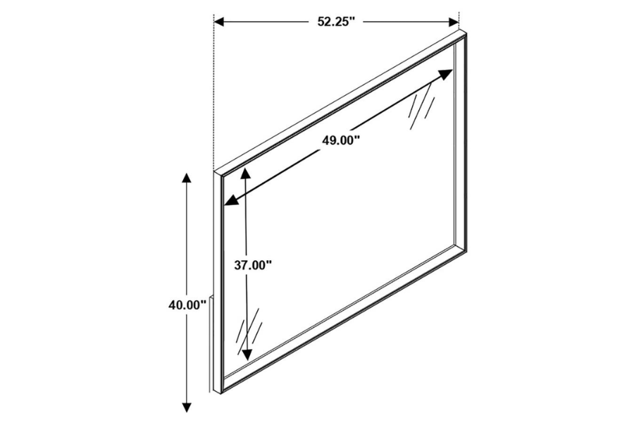 Juego de dormitorio Durango Eastern King de 5 piezas, color pimienta ahumada 223261KE-S5 