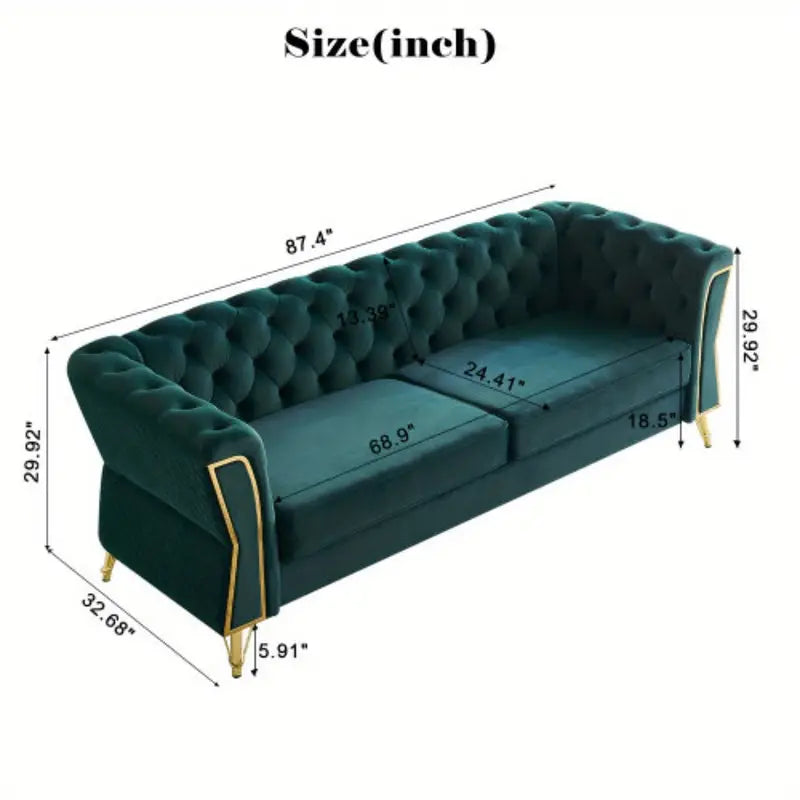 Tufted Velvet Sofa