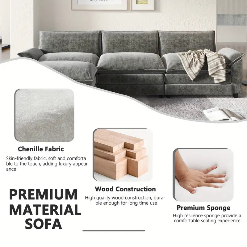 Sectional Sofa Modern Deep