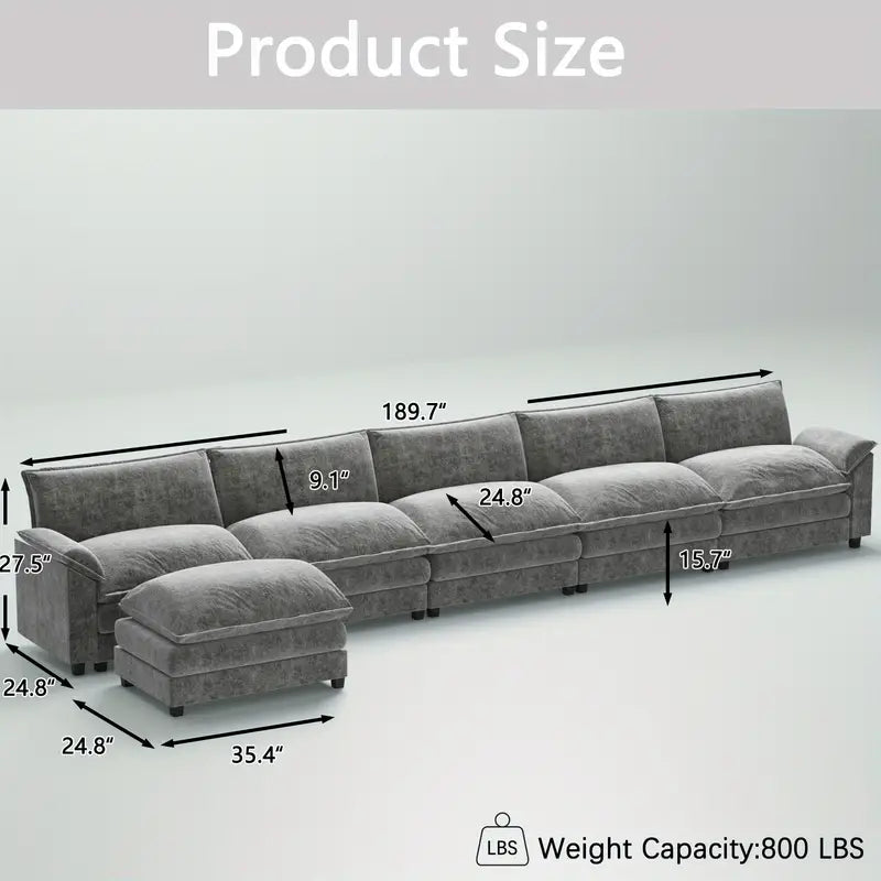 Sectional Sofa Modern Deep