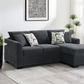 Storey Upholstered Sleeper Sectional Chaise Sofa Camel 504778