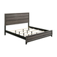 Cama de matrimonio Watson Wood en roble gris 212421F 