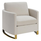 Corliss Upholstered Arched Arm Accent Chair Beige 508823