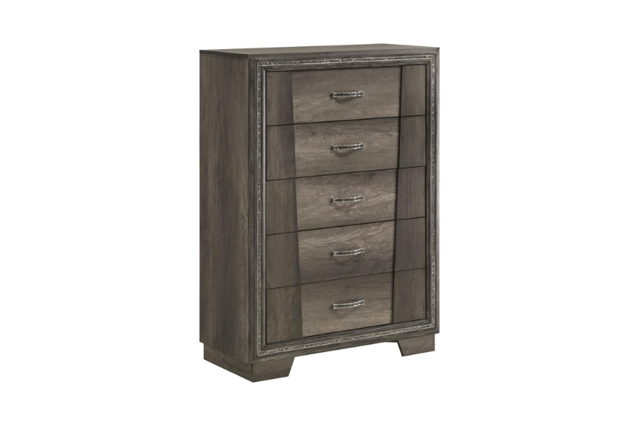 Janine 5-drawer Bedroom Chest Grey 223555 Comming Soon