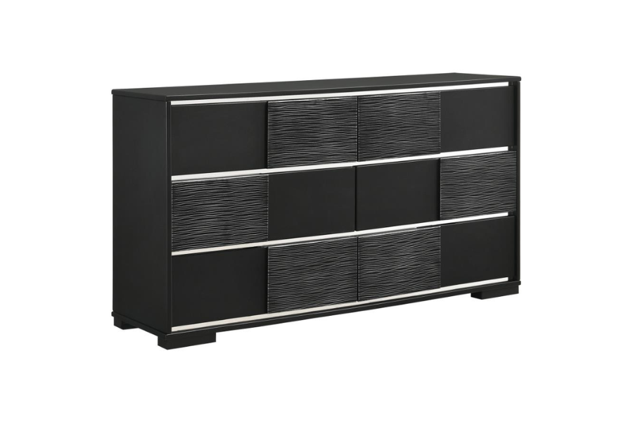 Blacktoft 6-drawer Dresser Black 207103