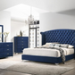 Melody 4-piece Eastern King Bedroom Set Pacific Blue	223371KE-S4