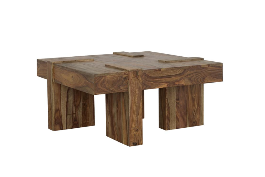 Samira Square Solid Wood Coffee Table Natural Sheesham	724138