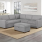 Thomasville Langdon Fabric Sectional with Storage Ottoman 1695544