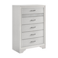 Miranda 5-drawer Bedroom Chest White 205115 Comming Soon