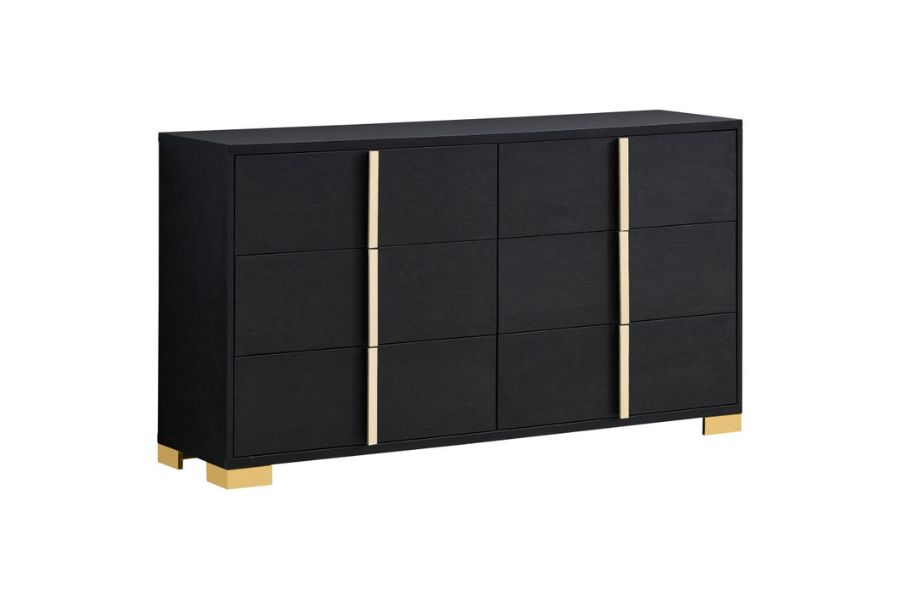 Marceline 6-drawer Dresser Black 222833