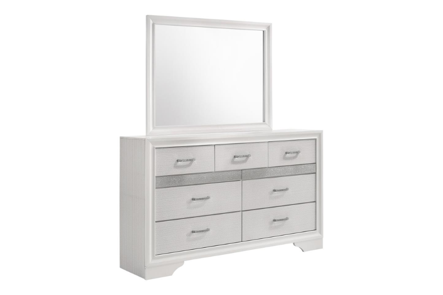 Miranda 7-drawer Dresser with Mirror White 205113M Comming Soon