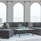 Mccord Upholstered Track Arm Sectional Sofa Dark Grey 509347