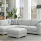 Drayden Fabric Sectional with Ottoman Floor Model