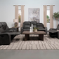 Raelynn 3-piece Upholstered Reclining Sofa Set Grey 603191-S3