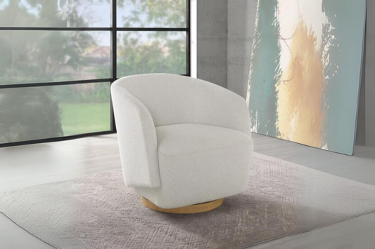 Henredon Murphy Swivel Boucle Chair