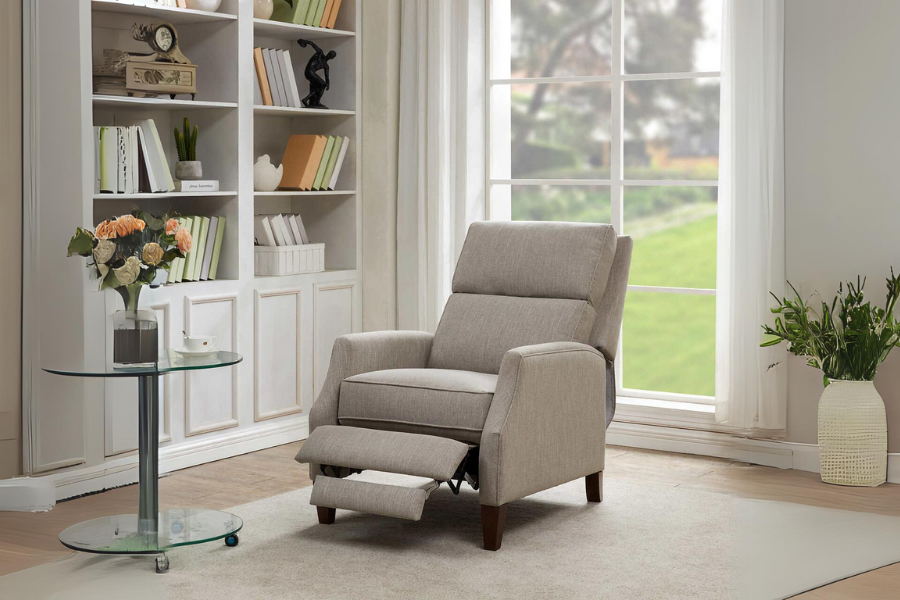 Fabric Pushback Recliner