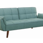 Caufield Upholstered Convertible Sofa Bed Turquoise Blue 360097