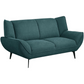 Acton Upholstered Flared Arm Loveseat Teal Blue	511162