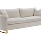 Corliss Upholstered Arched Arm Sofa Beige 508821