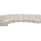 Charlotte 8-piece Upholstered Modular Sectional Sofa Ivory 551300