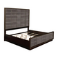 Cama con paneles estilo Eastern King de 77 pulgadas Durango, color pimienta ahumada 223261KE 