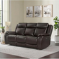 Harvey Leather Power Reclining Sofa with Power Headrests