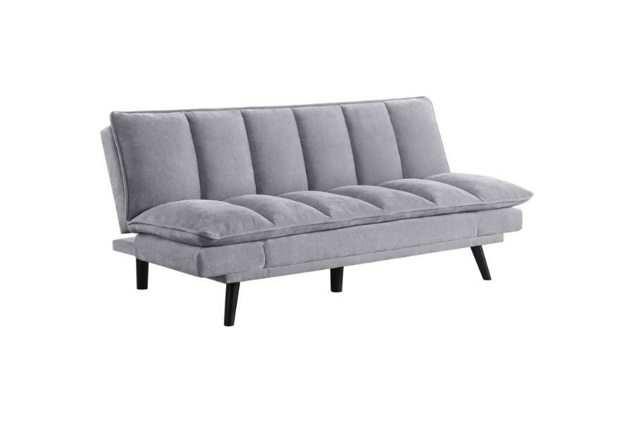 Laredo Upholstered Tufted Convertible Sofa Bed Grey 360018