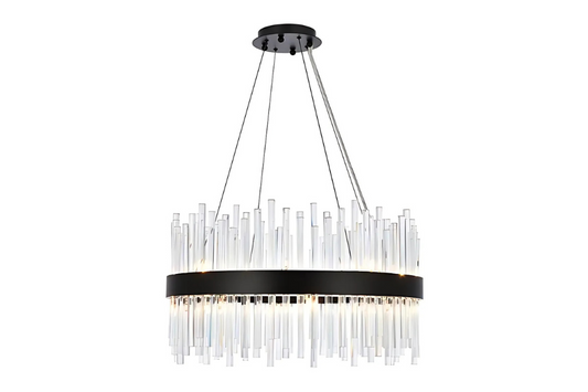 Dallas 16 Light 25 inch Black Pendant Ceiling Light