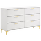 Kendall 6-drawer Dresser White 224403