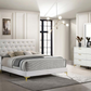 Juego de dormitorio Kendall de 4 piezas en color blanco con cama tamaño king 224401KE-S4 