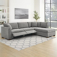 Thomasville Miles Fabric Sectional with Power Footrest