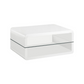 Elana 1-shelf Rectangular Coffee Table White High Gloss 703268