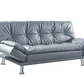 Dilleston Upholstered Tufted Convertible Sofa Bed Grey 500096