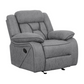 Higgins Upholstered Glider Recliner Chair Grey 602263