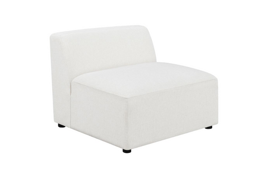 Sillón Freddie tapizado con respaldo estrecho y sin brazos Pearl 551641 