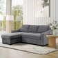 Coddle Aria Fabric Sleeper Sofa with Reversible Chaise