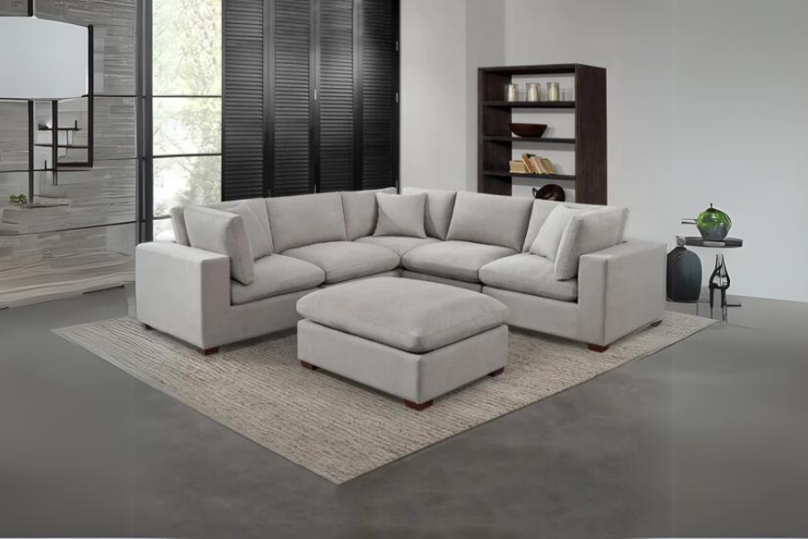 Thomasville Lowell 6-piece Fabric Modular Sectional Floor Model